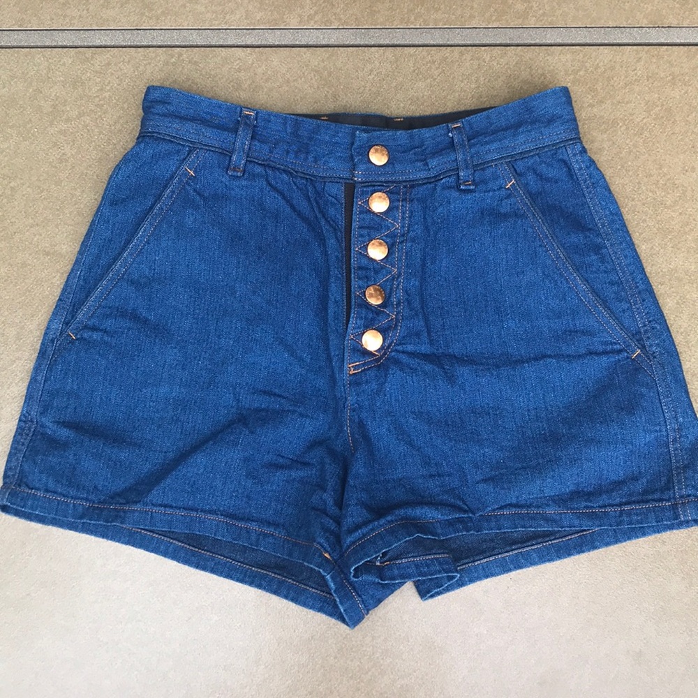 Rag & Bone Button High-Waisted Branson Shorts - image 4